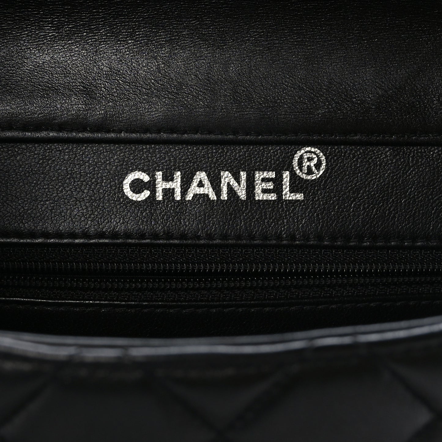 Lambskin Quilted Medium Double Sided Flap Black