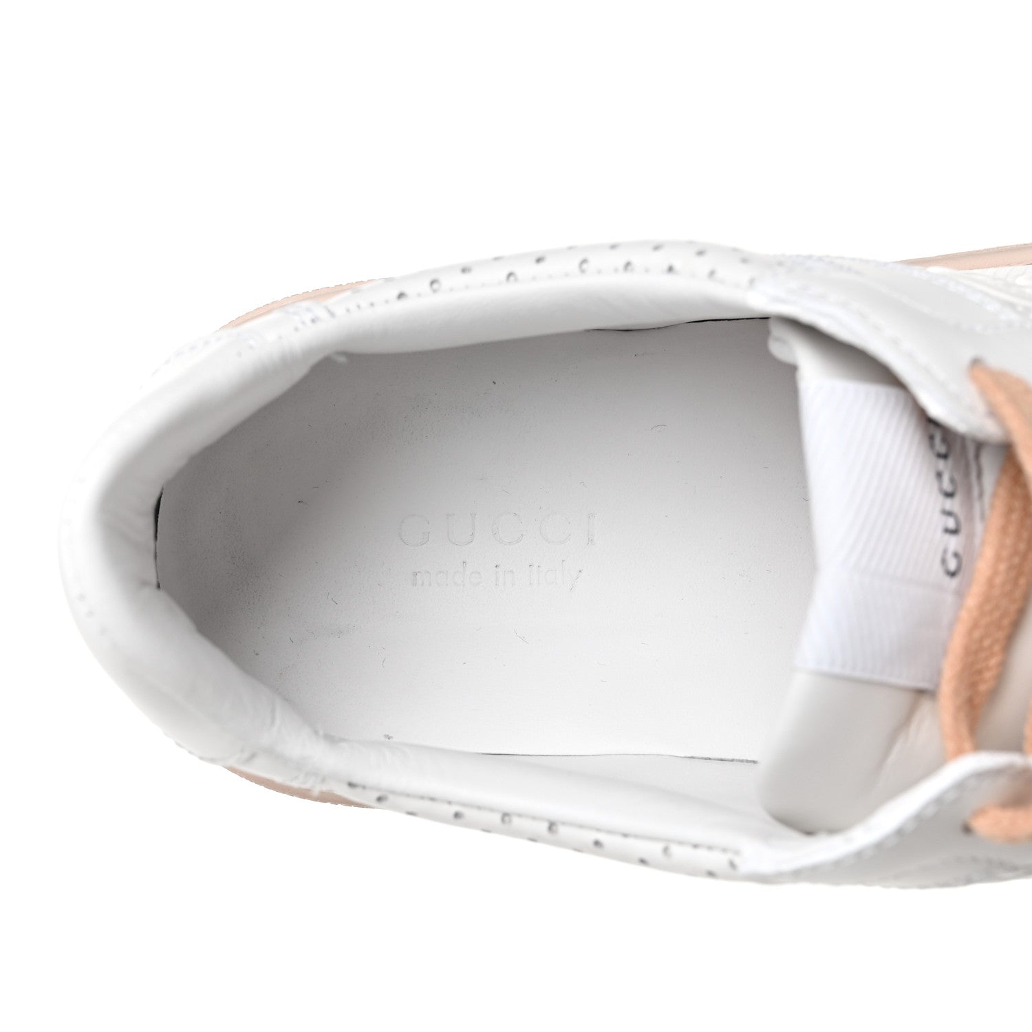 Gucci Calfskin GG Tennis Embossed Womens Platform 55mm Sneakers 37.5 White 11 of 11