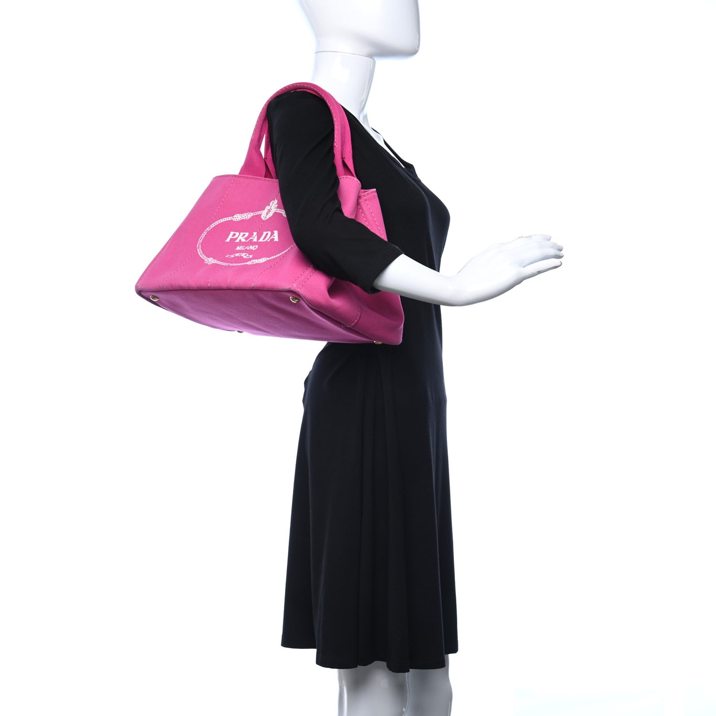 Canapa Small Logo Shopping Tote Fuxia