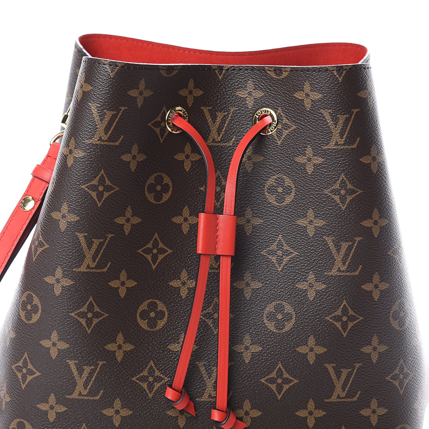 Monogram Braided Neonoe Coquelicot