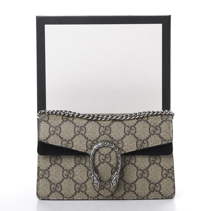 Gucci GG Supreme Monogram Super Mini Dionysus Shoulder Bag Black 10 of 10