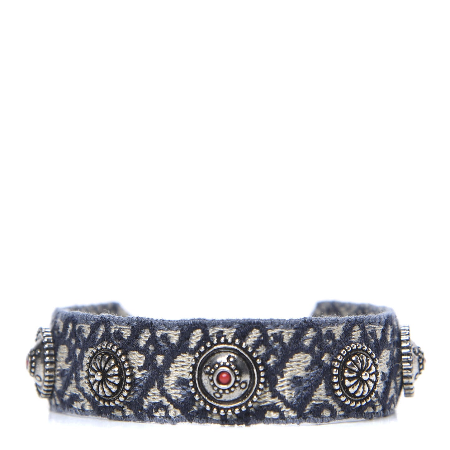 Woven Cotton Oblique J'Adior Friendship Bracelet Blue