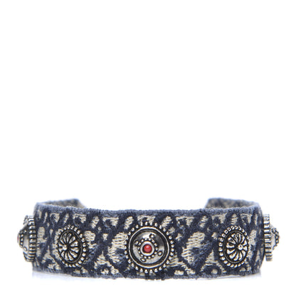 Christian Dior Woven Cotton Oblique J'Adior Friendship Bracelet Blue 1 of 4