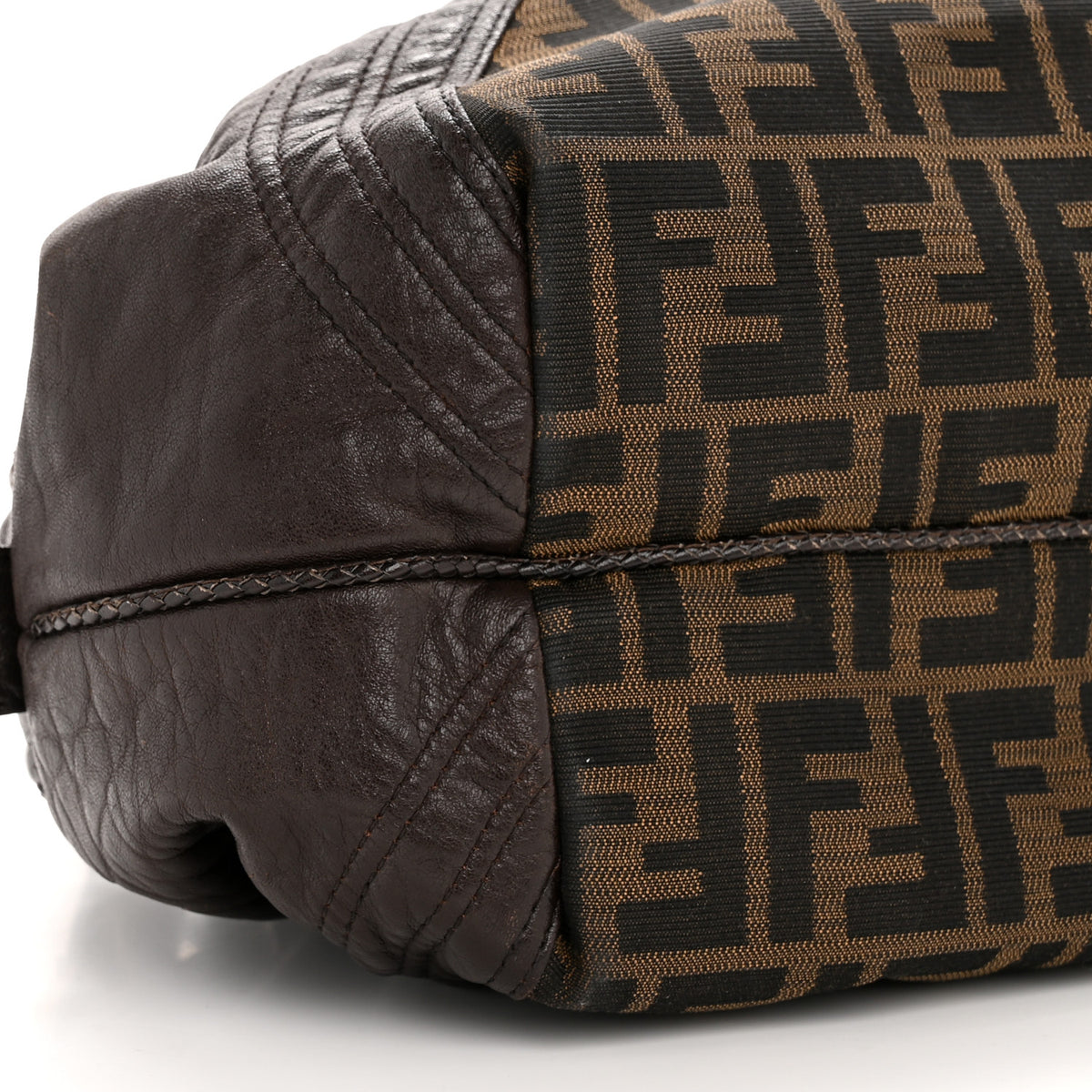 Fendi Zucca Nappa Nuvolata Vitello Tortuga Spy Bowler 