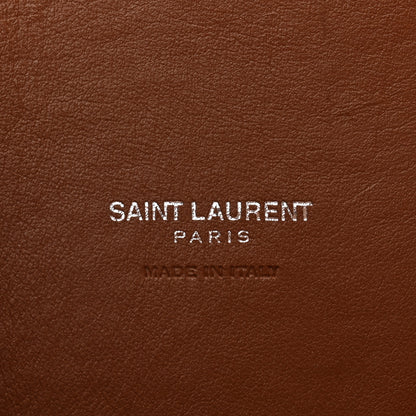 Saint Laurent Grained Calfskin Topstitch Small Sac De Jour Saddle 6 of 13