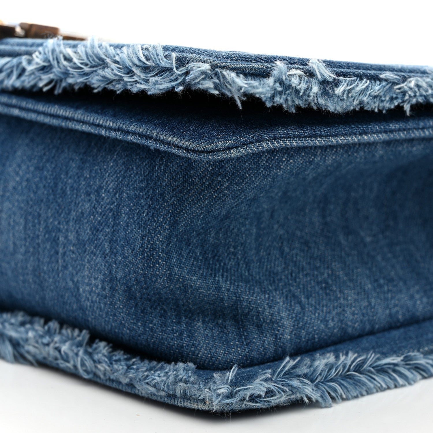 Chanel Denim Patchwork Medium Boy Flap Blue 10 of 10