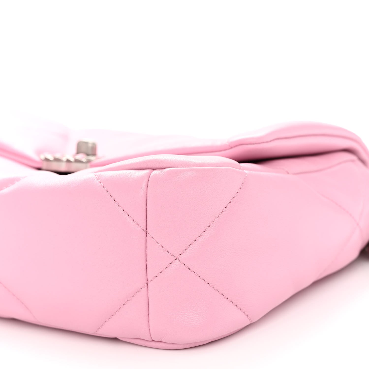 Chanel Lambskin Quilted Medium Chanel 19 Flap Pink 10 of 11