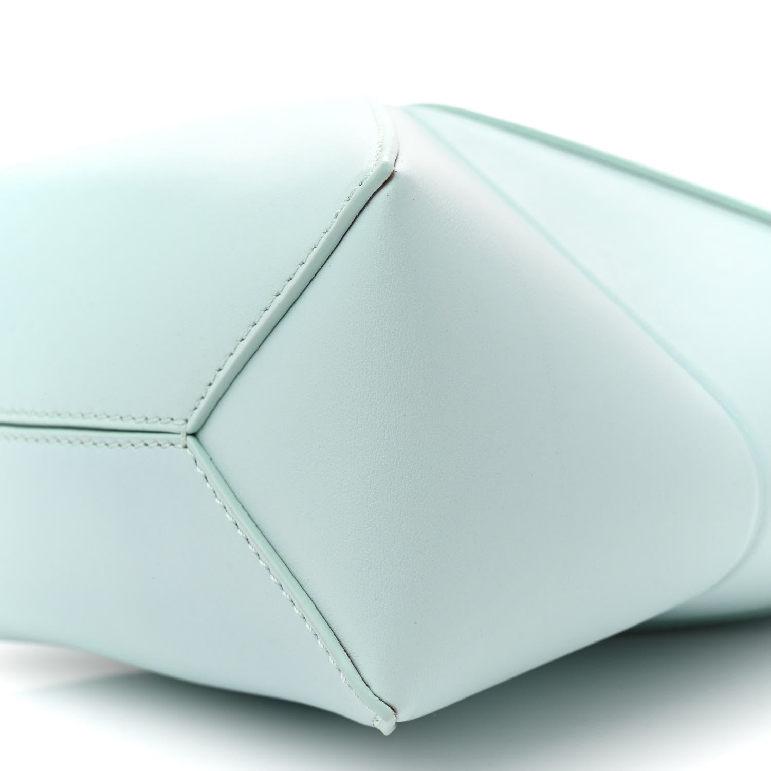 Loewe X SUNA FUJITA Shiny Calfskin Penguin Mini Puzzle Fold Tote Blue Iceberg 10 of 11