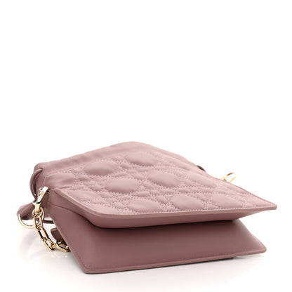 Christian Dior Lambskin Cannage Top Handle Drawstring Mini Bag Pink Peony 4 of 10