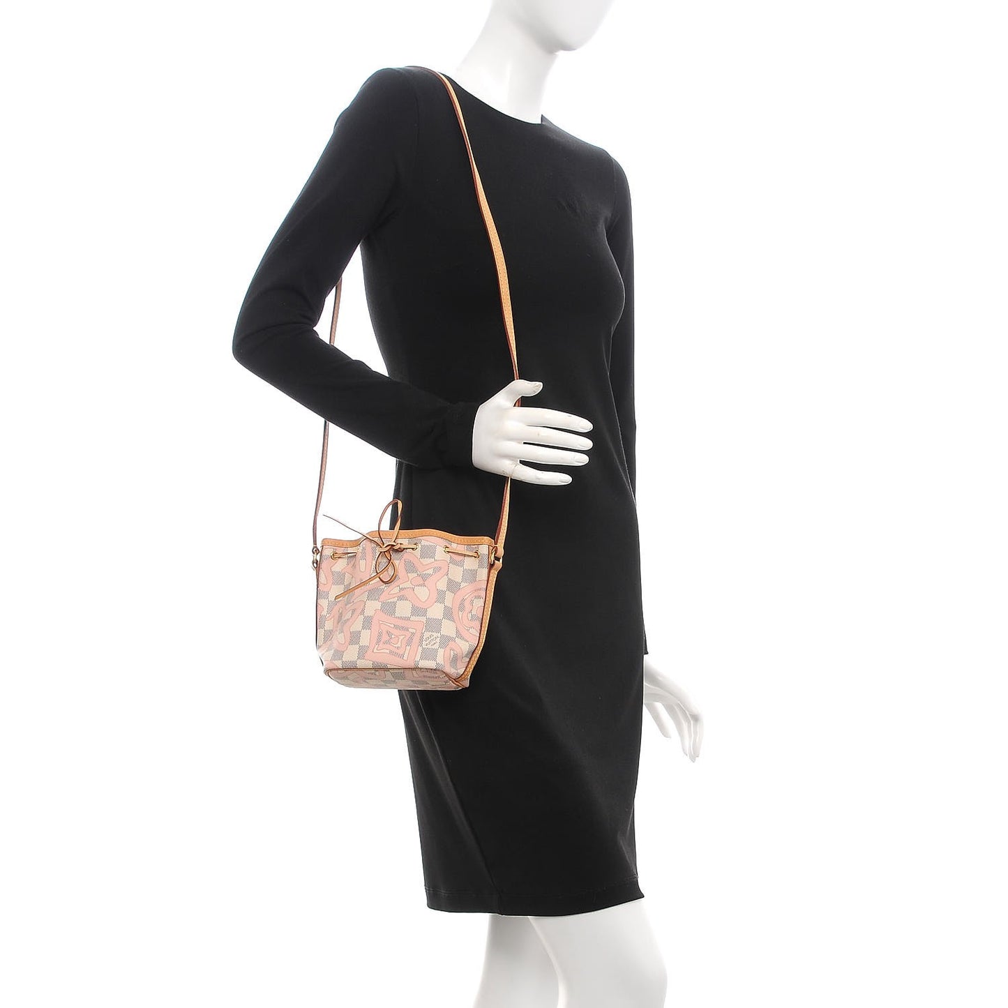 Damier Azur Tahitienne Nano Noe Rose Ballerine