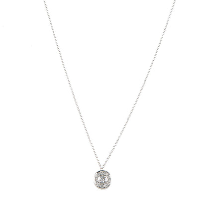 Tiffany Platinum Diamond .40ctw Circlet Pendant Necklace 1 of 6