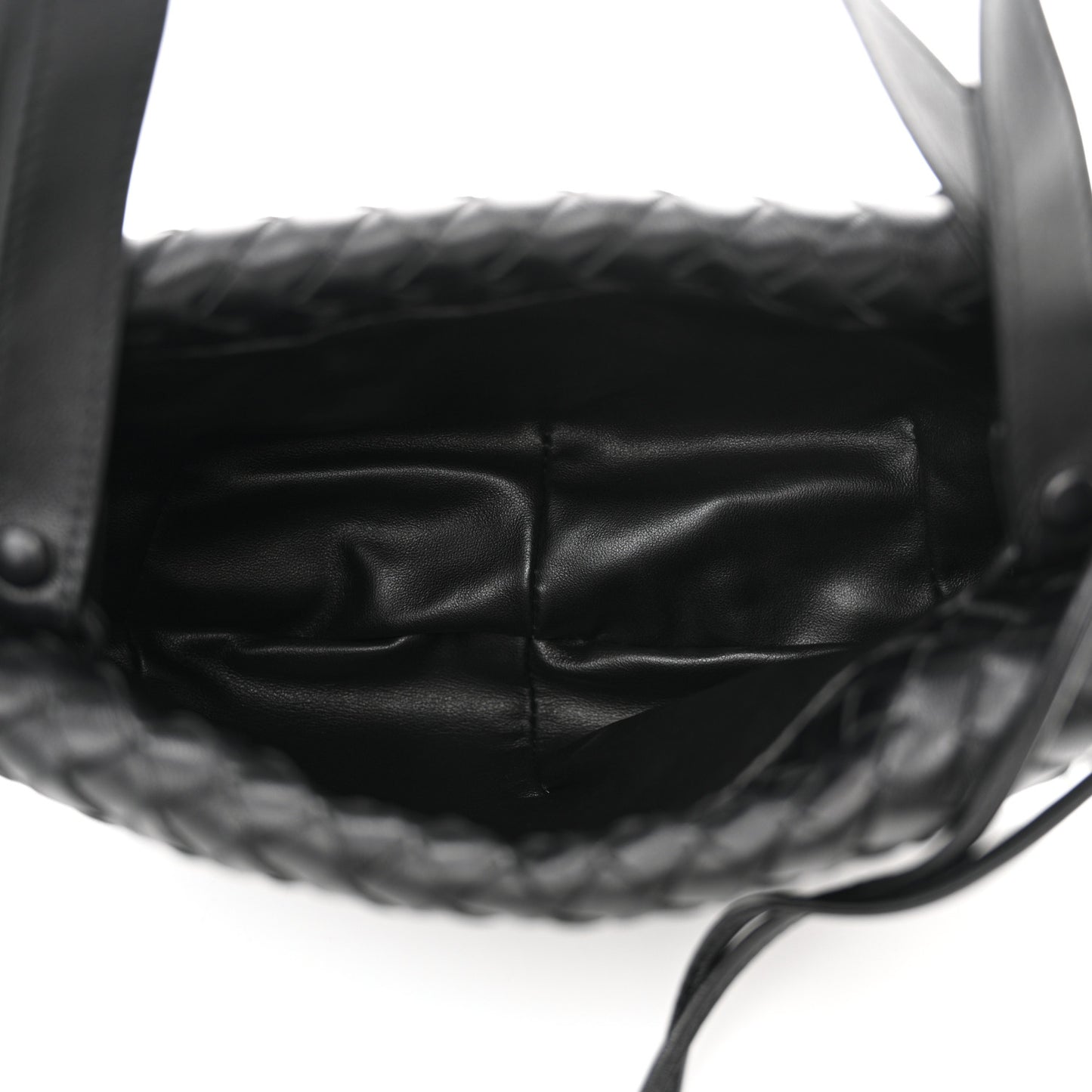 Nappa Intrecciato Small Bulb Black