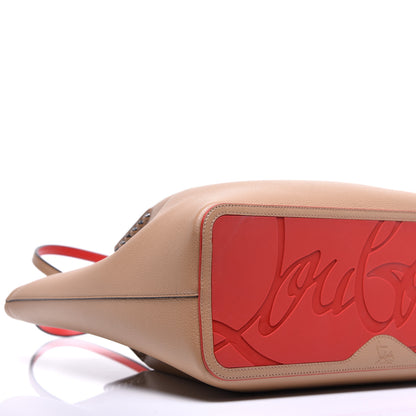 Christian Louboutin Calfskin Large Cabarock Spikes Tote Nude 7 of 10