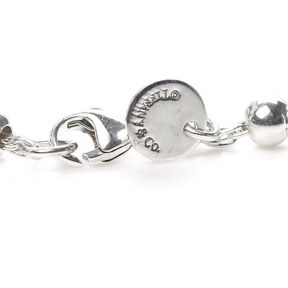 Tiffany Sterling Silver 4mm Bow Bead Bracelet 5 of 7