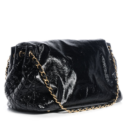 Chanel Vinyl Rock and Chain Large Flap Black 3 of 7