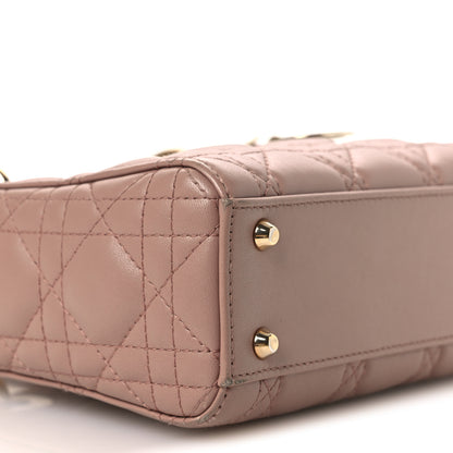 Christian Dior Lambskin Cannage Mini Lady Dior Blush 9 of 16