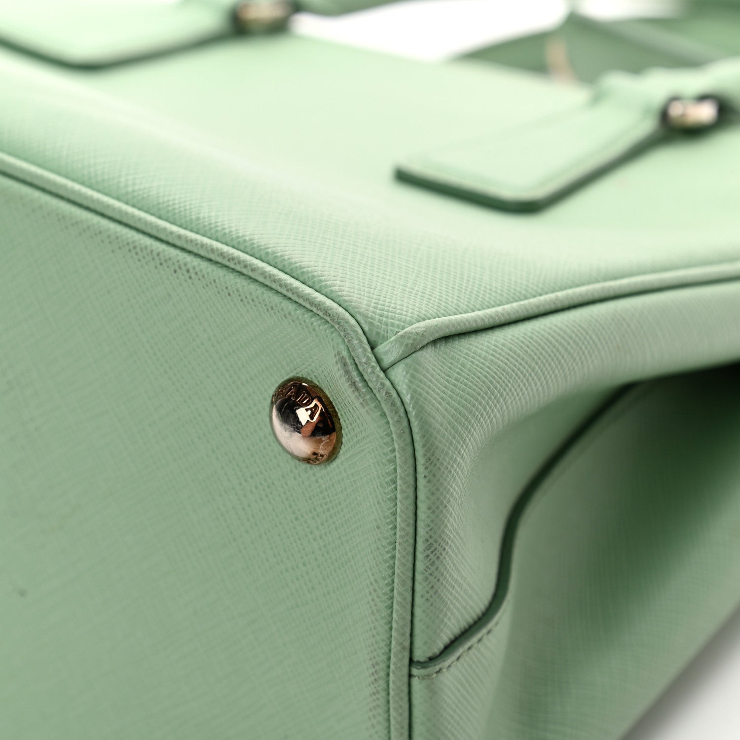 Prada Saffiano Lux Small Galleria Double Zip Tote Acquamarina 14 of 25