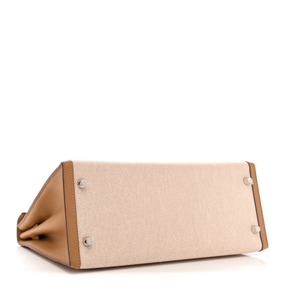 Hermes Toile H Swift Kelly Sellier 28 Ecru Biscuit 4 of 13