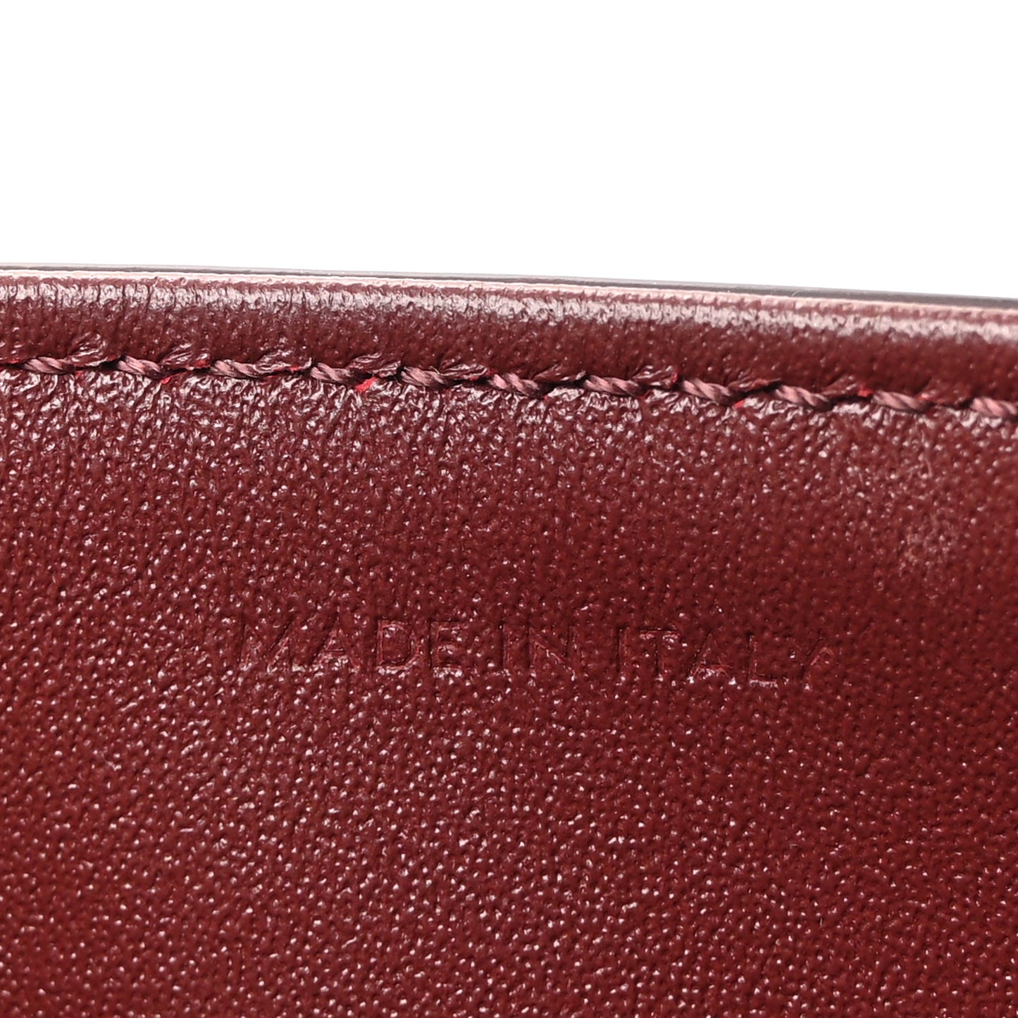 Shiny Calfskin Teen Triomphe Light Burgundy