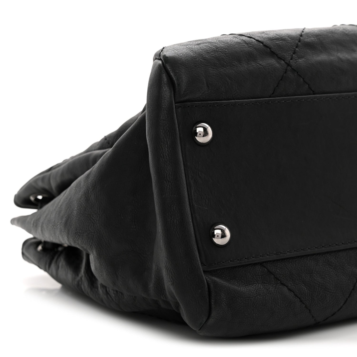 Chanel Calfskin Quilted Large Hamptons Flap Black 9 of 13