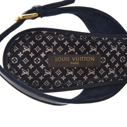 Louis Vuitton Crocodile Silk Bow Lock Slingback Pumps 37 7 of 9
