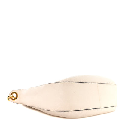 Prada Vitello Phenix Zippered Messenger Hobo White 4 of 11