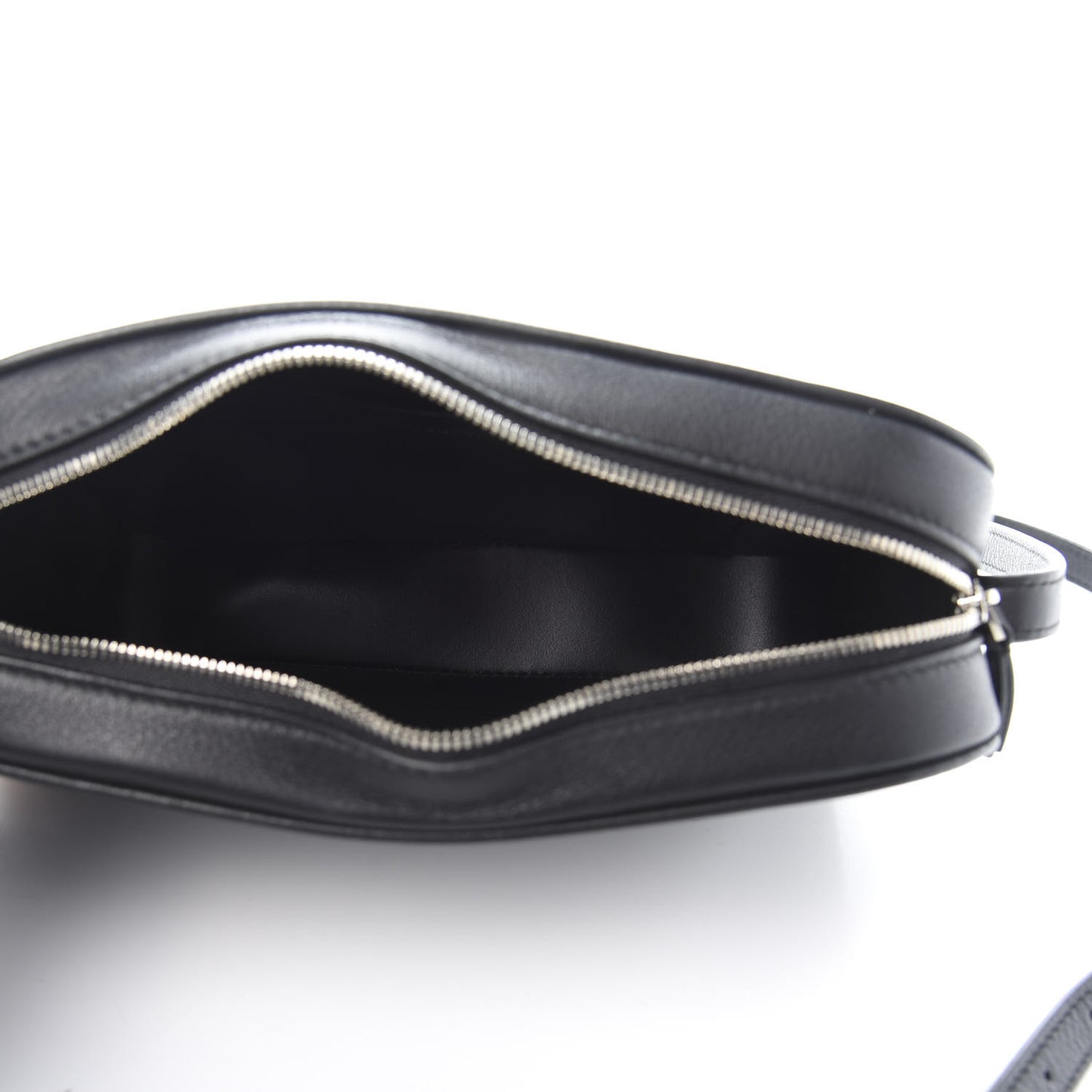 Calfskin Logo S Everyday Camera Bag Black
