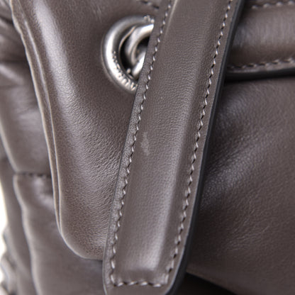 Saint Laurent Calfskin Y Quilted Monogram Medium Loulou Chain Satchel Concrete 12 of 13