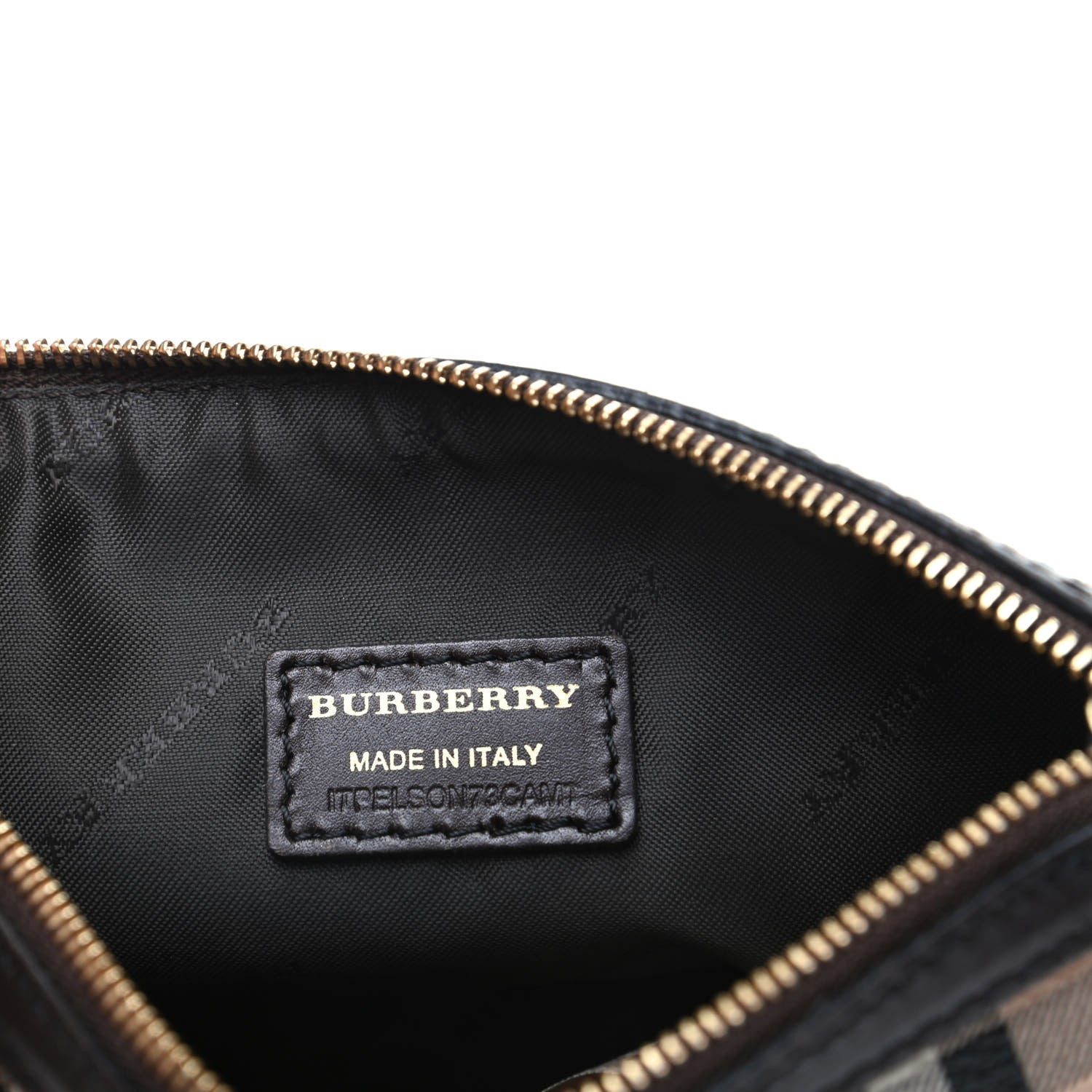 Burberry Haymarket Check Pouch Chocolate 6 of 8