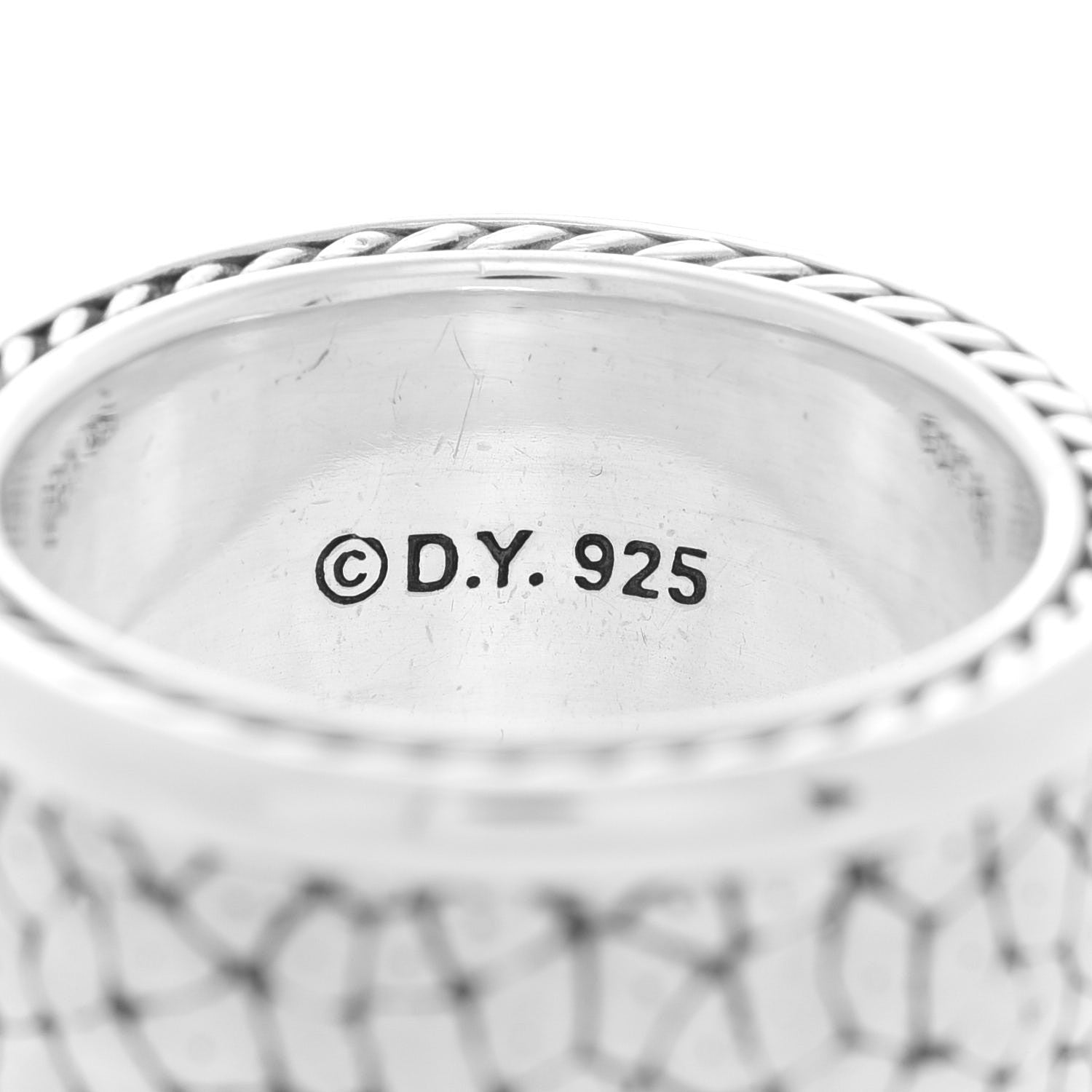 David Yurman Sterling Silver 13mm Streamline Band Ring 61 9.5 4 of 5