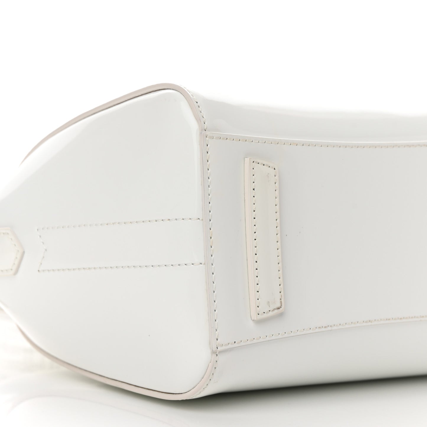 Patent Calfskin Perforated Mini 4G Antigona Ivory