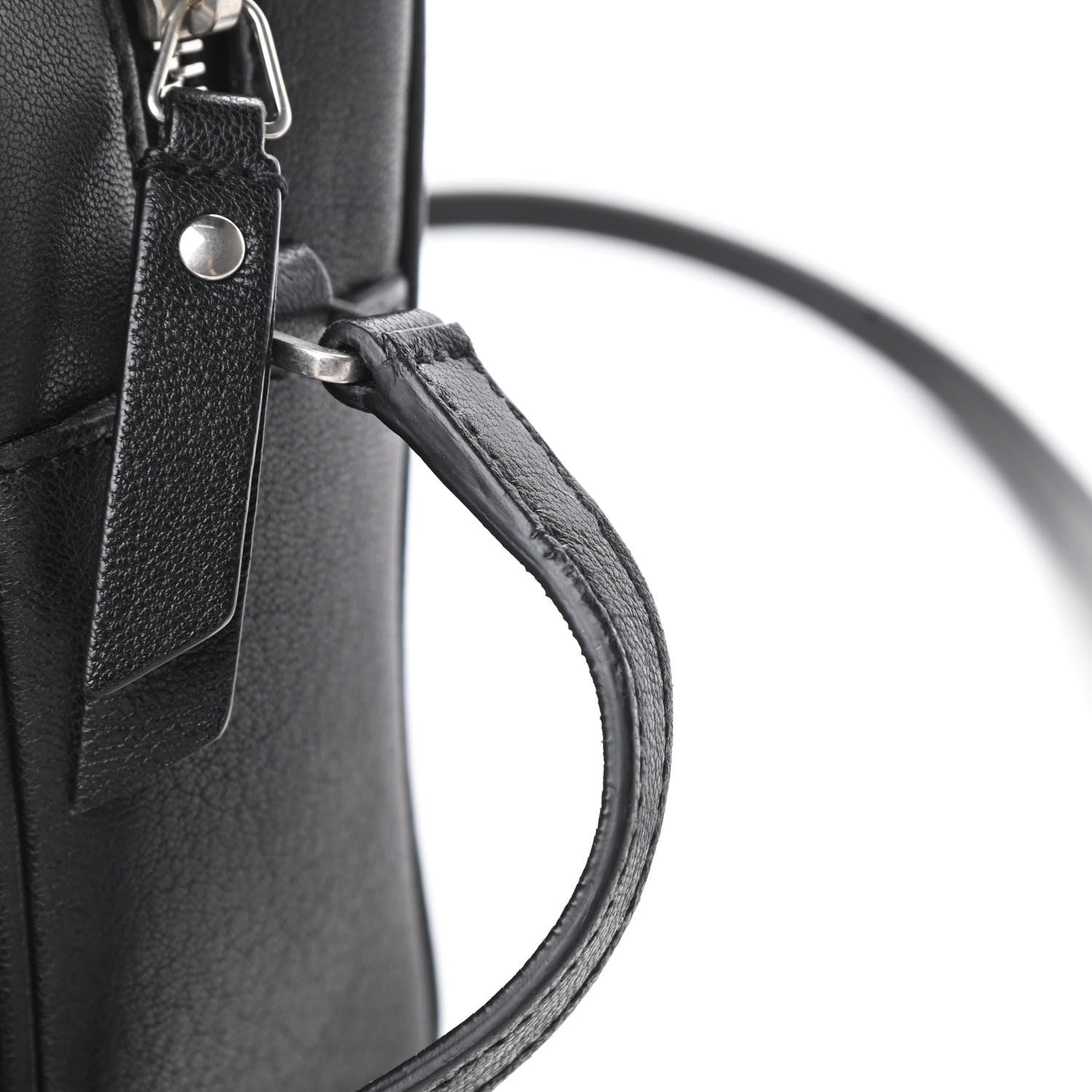Saint Laurent Lambskin Monogram Small Lou Camera Bag Black 12 of 13
