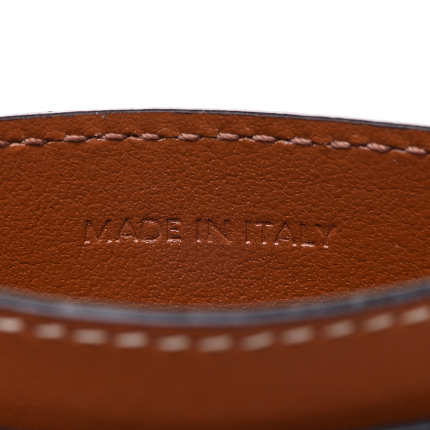 Triomphe Canvas Card Holder Tan