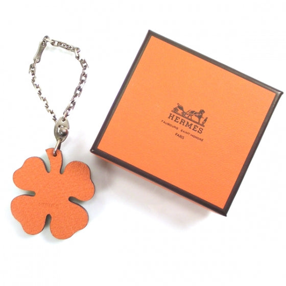 Leather Lucky Clover Key Chain