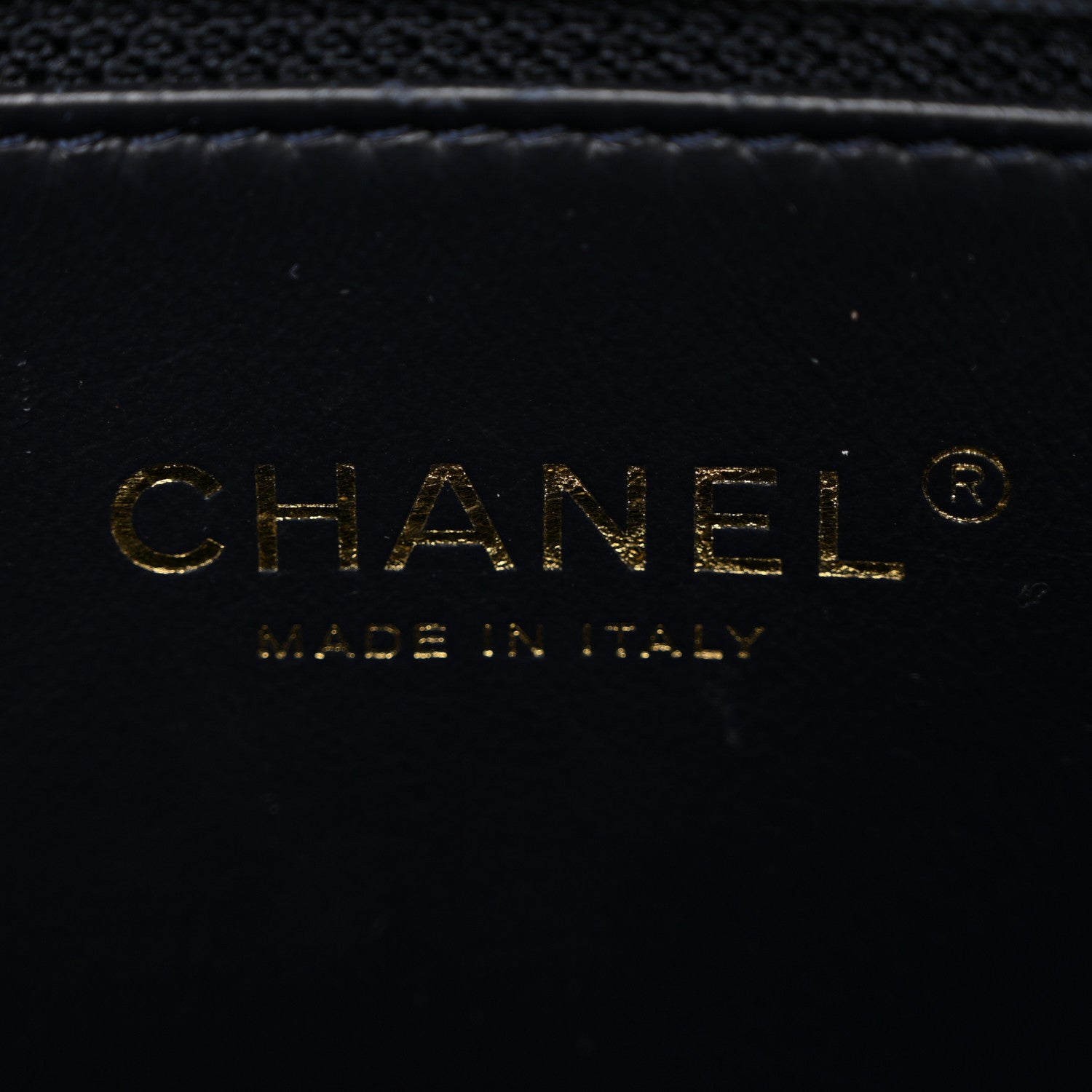 Chanel Caviar Quilted Small Shopping Tote Navy 6 of 14