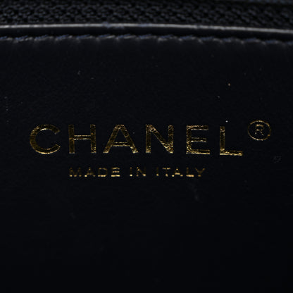 Chanel Caviar Quilted Small Shopping Tote Navy 6 of 14