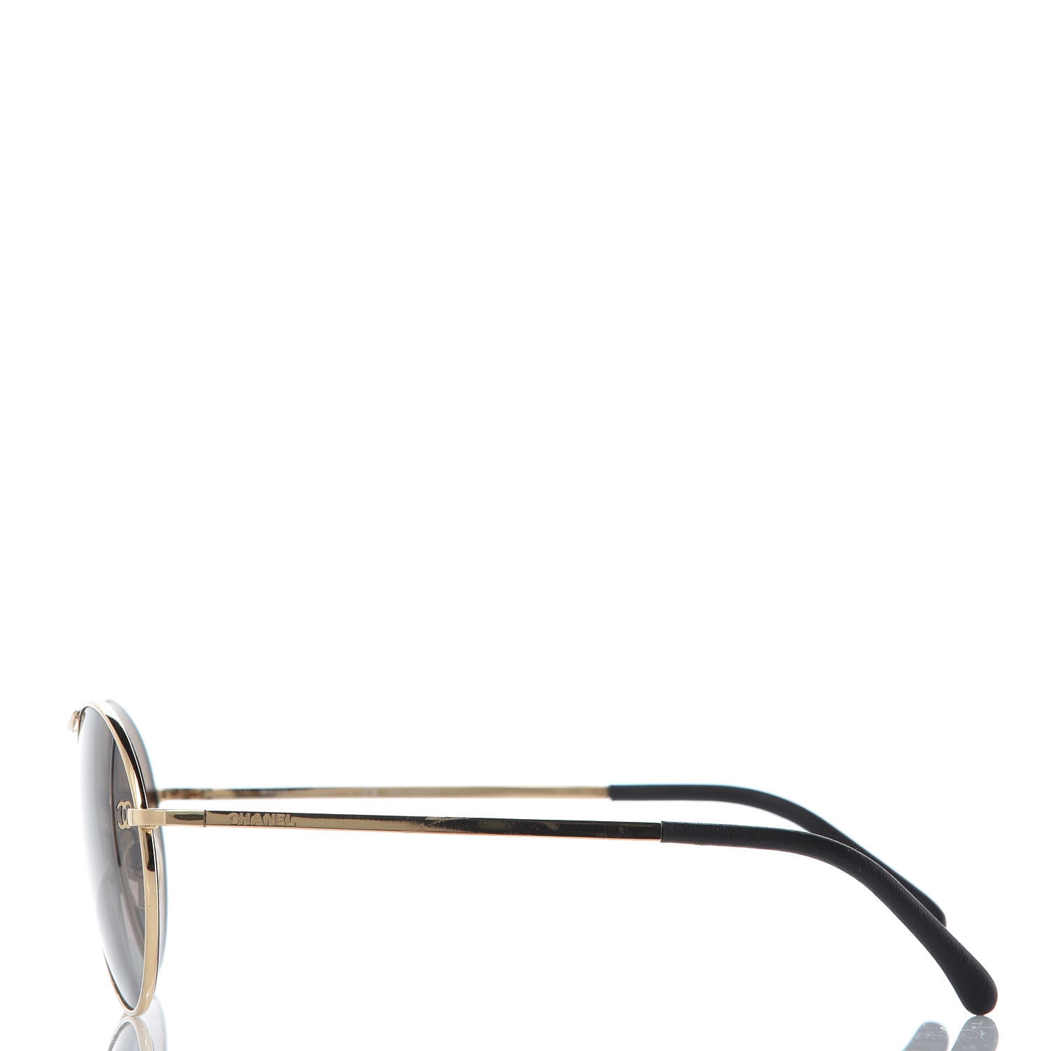 Chanel Round Polarized Sunglasses 4190-T-Q Brown Gold 2 of 8