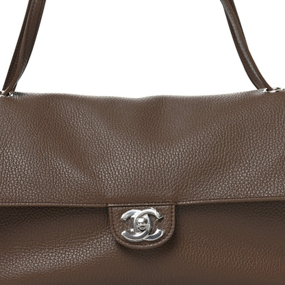 Chanel Grained Calfskin Small Souplissimo Maxi Flap Light Brown 8 of 11