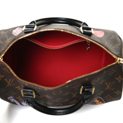 Louis Vuitton Monogram My World Tour Speedy Bandouliere 30 Black 4 of 10