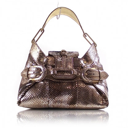 Jimmy Choo Python Tulita Hobo Tote Shoulder Bag Purse 1 of 9
