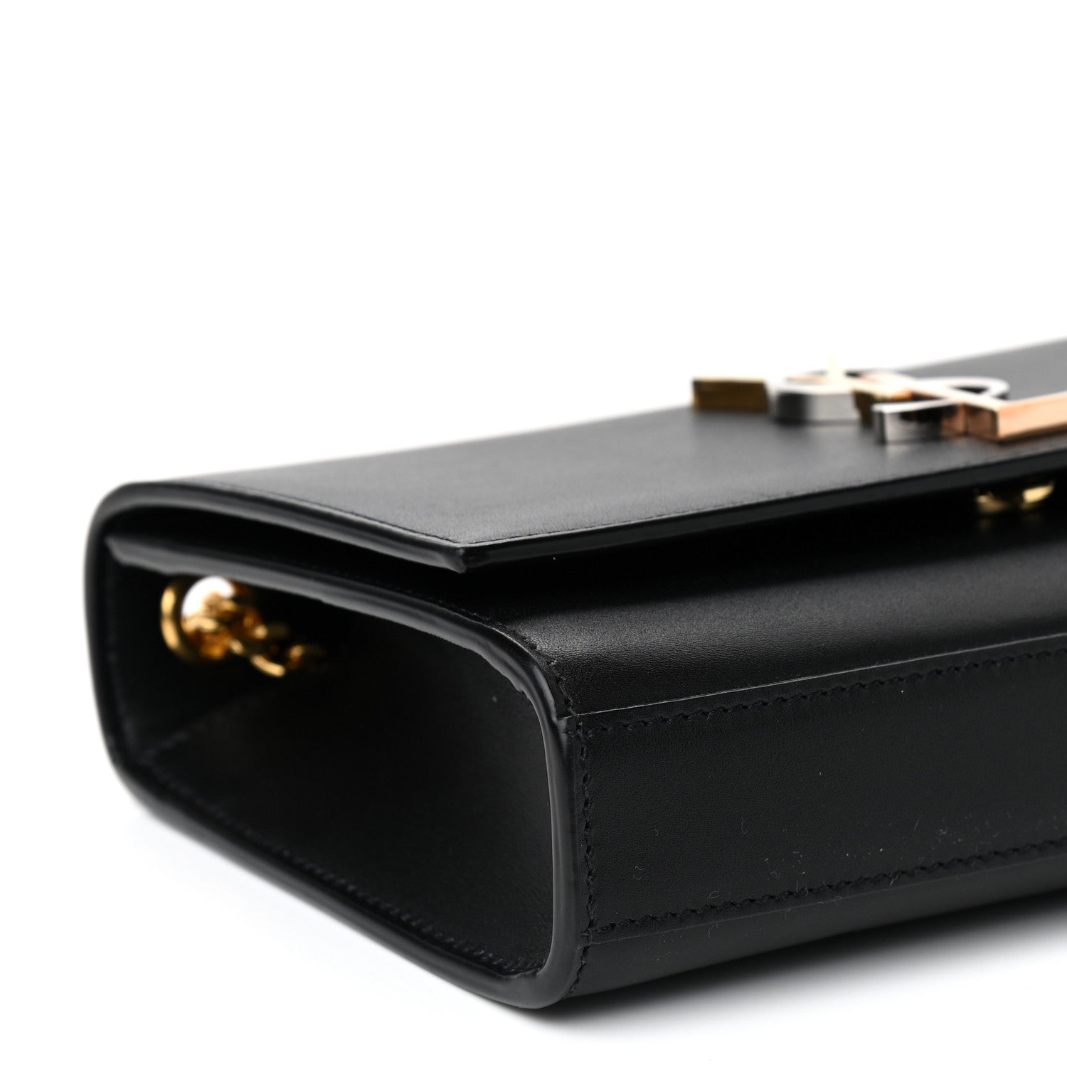 Saint Laurent Calfskin Small Monogram Kate Satchel Black 8 of 9