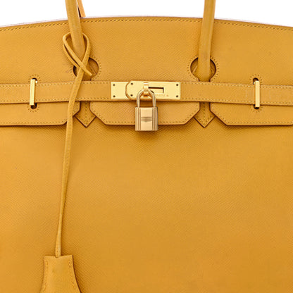 Hermes Epsom Birkin 35 Jaune 8 of 32