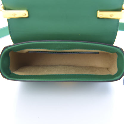 Chloe Calfskin Crocodile Embossed Mini C Double Carry Woodsy Green 5 of 15