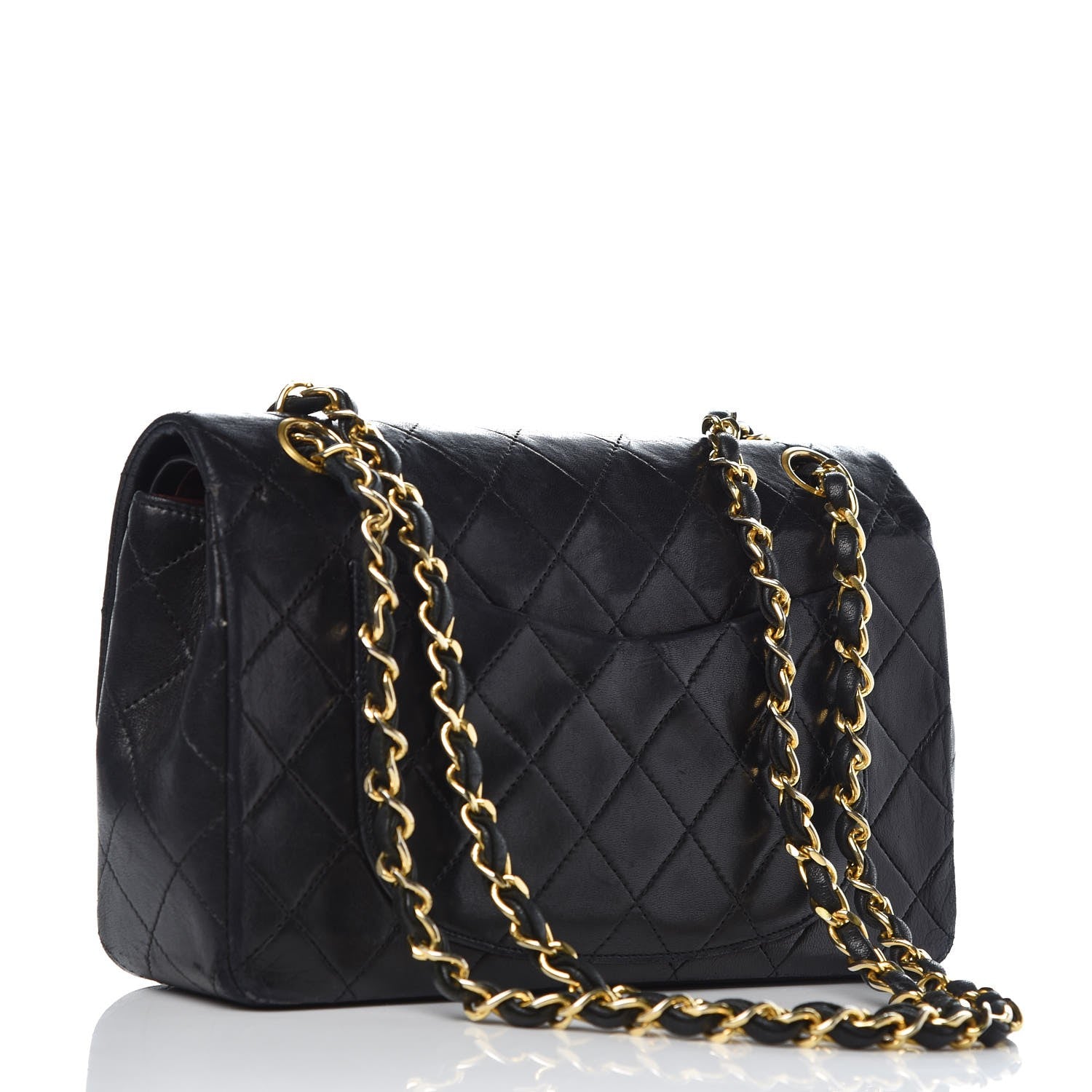 Chanel Lambskin Quilted Small Double Flap Black 4 of 19