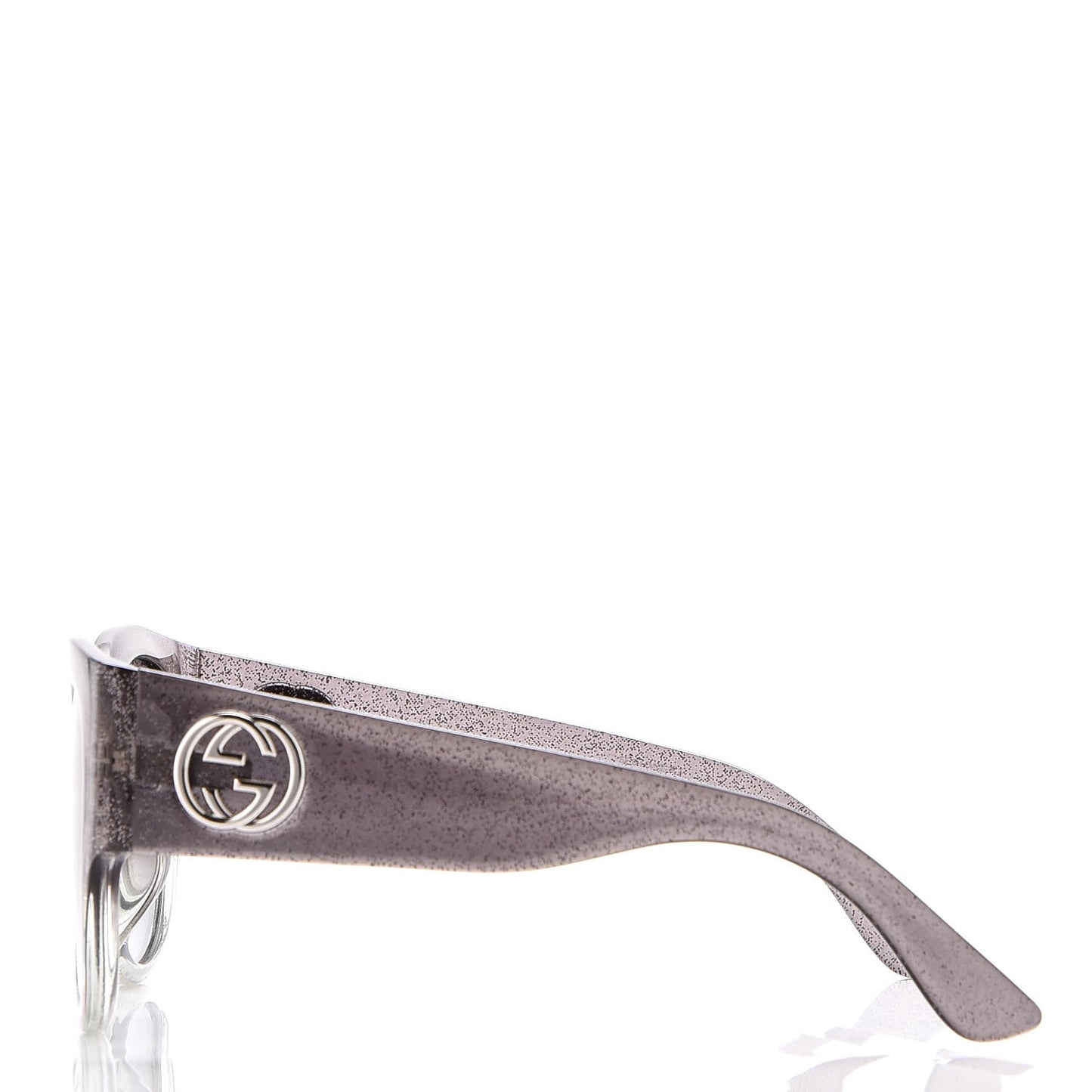 Glitter Square Optyl Sunglasses 3836/F/S Black Silver