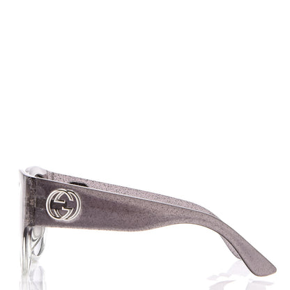 Gucci Glitter Square Optyl Sunglasses 3836/F/S Black Silver 3 of 8