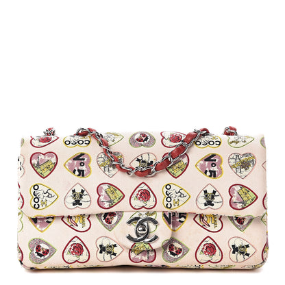Chanel Canvas Coco Hearts Small Flap Bag Pink 1 of 10