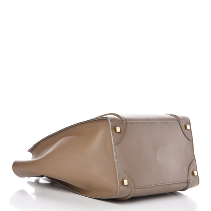 Celine Smooth Calfskin Mini Luggage Taupe 4 of 14