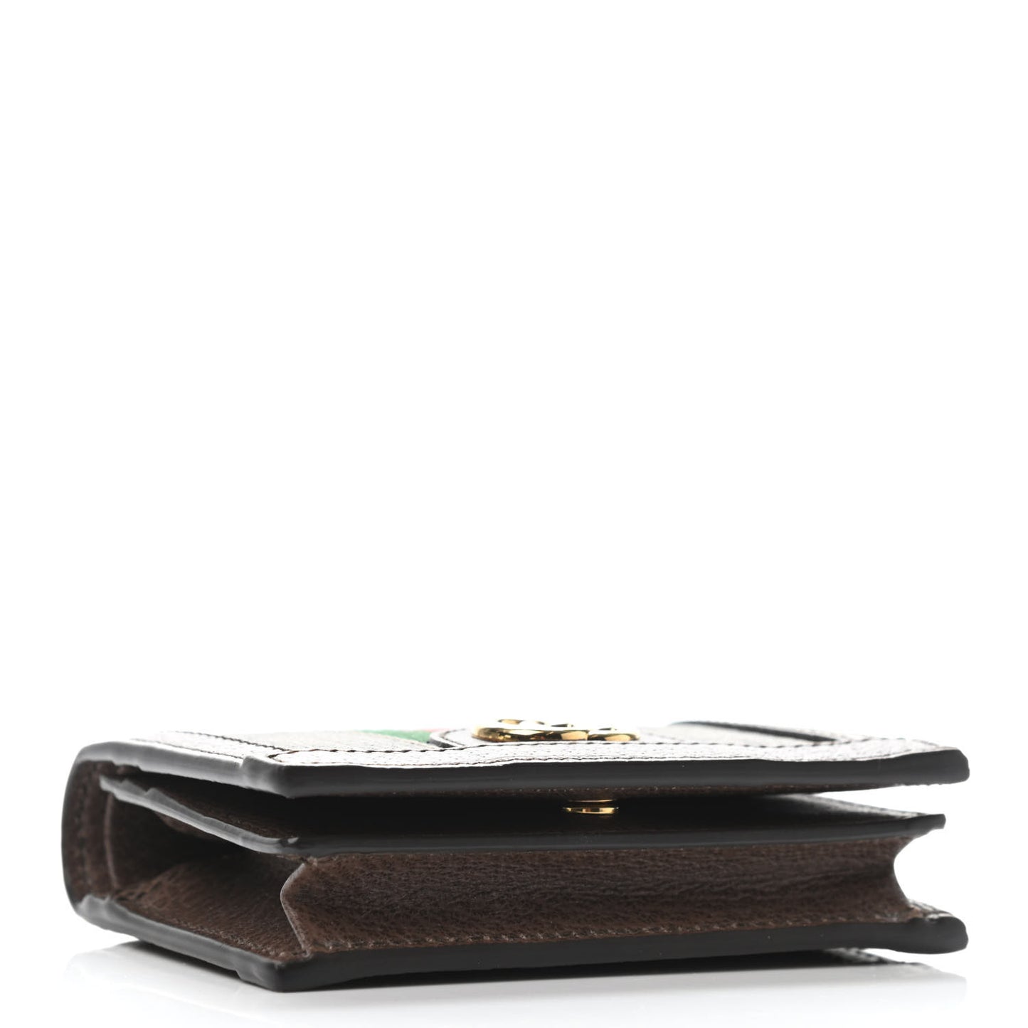 GG Supreme Monogram Web Ophidia Card Case Beige New Acero