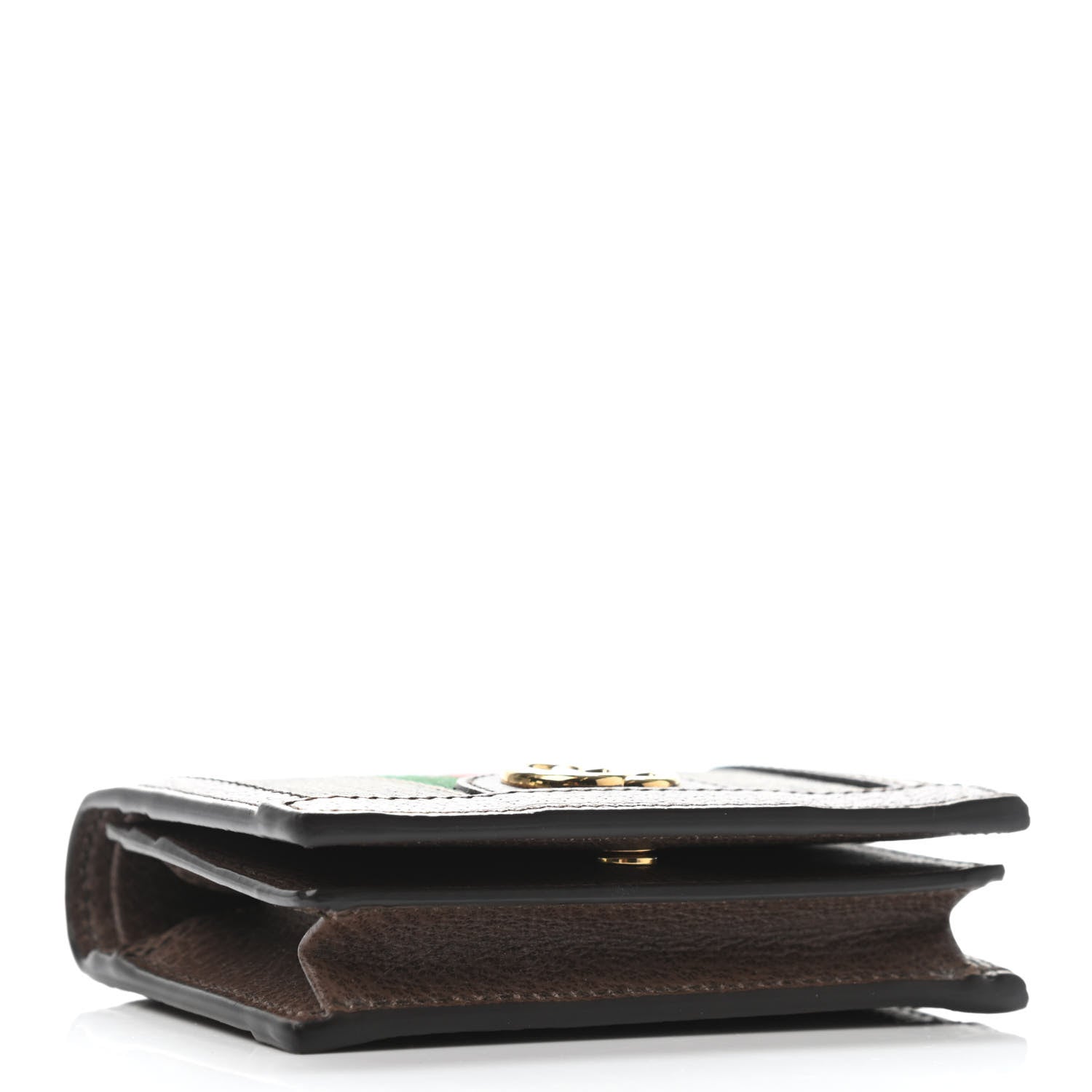 Gucci GG Supreme Monogram Web Ophidia Card Case Beige New Acero 3 of 5